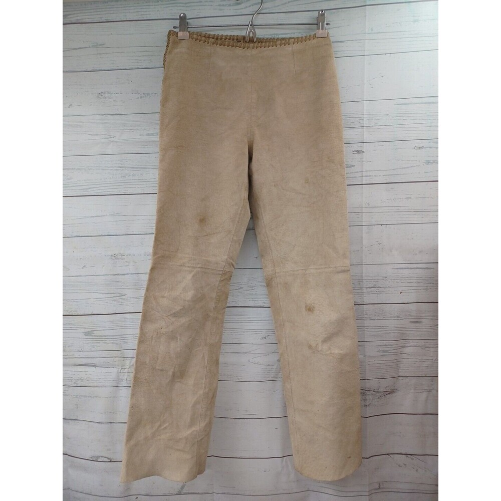 Hugo Buscati vintage leather suede pants Petite Size 2